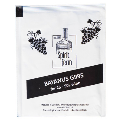 Винні дріжджі Spirit Ferm Bayanus G995 на 25 літрів