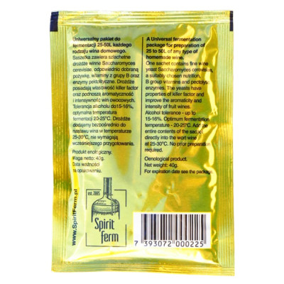 Винні дріжджі Spirit Ferm Aromatic Wine Complex 40 г