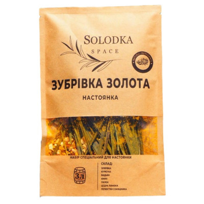 Набір спецій для настоянки Зубрівка золота (Solodka) на 3 л