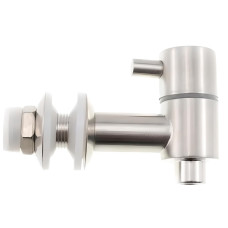 Кран врізний для бочок та диспенсерів з сіткою нержавіючий 