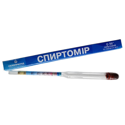 Спиртомір побутовий Склоприлад 0-96