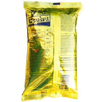 Сухі турбо дріжджі CoobraMega Pack 100L (360грам)