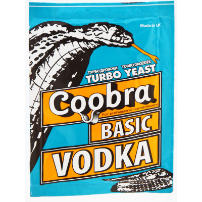 Cухі турбо дріжджі Coobra Basic Vodka