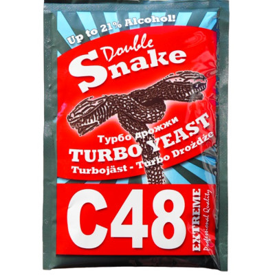Сухі турбо дріжджі Double Snake C48