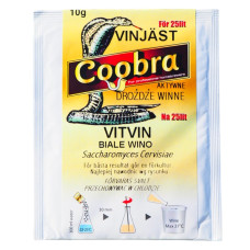 Сухі винні дріжджі Coobra Vitvin 10 г