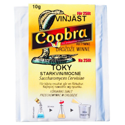 Сухі винні дріжджі Coobra Toky 10 г