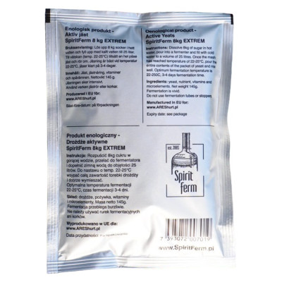 Турбо дріжджі Spirit Ferm Extreme 8kg