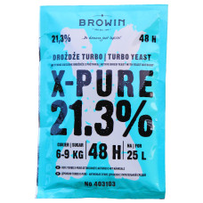 Сухі турбо дріжджі BROWIN X-Pure 21.3%