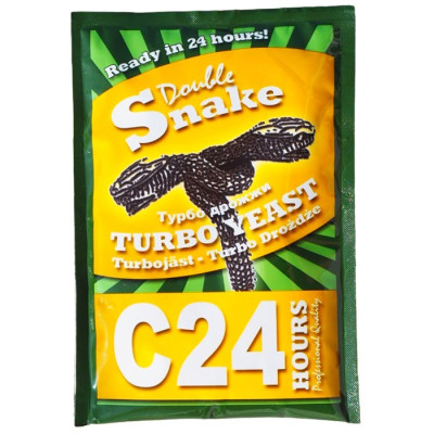 Сухі турбо дріжджі Double Snake C24